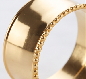 Anillos para Servilletas de Acero Inoxidable con Diseño Dorado Brillante, Ideales para Decoración de Mesa, Artículo de Cocina - Product Image 2