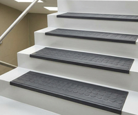 Marches d'escalier en caoutchouc antidérapantes pour intérieur et extérieur, tapis de sol robustes pour la maison, le bureau et l'hôtel