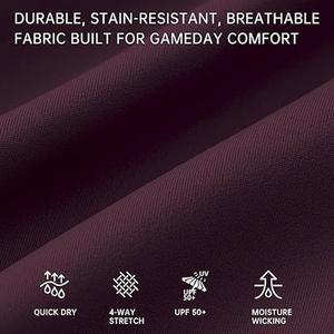 Pantalones de equitación de cintura alta para mujer, color liso, ajuste ceñido, asiento completo con agarre, con bolsillo con cremallera, morado - Product Image 6