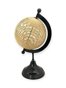 Globo Terráqueo Clásico de Metal con Diseño Art Deco y Función Giratoria para Decoración de Escritorio y Oficina - Product Image 4