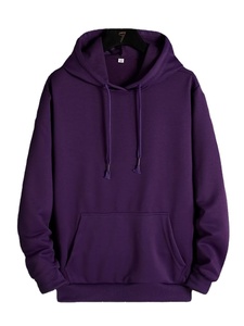 Sweat-shirts à capuche pour homme de haute qualité pour l'hiver, 100% coton, doublure en polaire épaisse, couleur unie, manches longues - Product Image 5