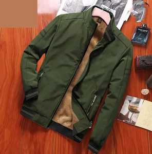 Veste décontractée pour homme de haute qualité, double couche, nouveau style, 100% coton, polaire, coupe-vent, motif, fermeture éclair, fabricant en gros - Product Image 1