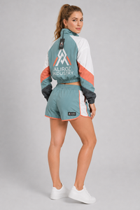 Conjunto Corto de Chaqueta y Pantalones Cortos Cortavientos para Mujer de Alta Calidad, Elegante, Ligero y Cómodo - Product Image 4