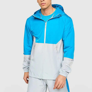 Ensemble de survêtement léger deux pièces pour homme : coupe-vent d'hiver personnalisé avec short et veste à capuche en nylon à cordon de serrage - Product Image 2
