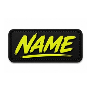 Wholesale Custom PVC <b>Name</b> Patch | Soft Rubber Patch | Personalized <b>Name</b> Badge for Caps, Bags, Jackets and Equipment - Product Image 1