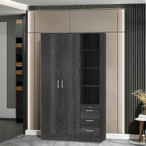 Armario de madera de almacenamiento grande de diseño moderno Armario de muebles 12_0043 de alta calidad Sala de estar al por mayor de Malasia - Product Image 1