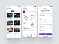 Application mobile de coaching sportif intelligent : réservation de coachs personnels, plans d'entraînement, conseils nutritionnels, suivi des progrès
