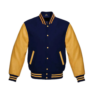 Chaqueta Varsity Unisex Personalizada OEM, Cortavientos, Transpirable, Informal, de Invierno, Bordada, con Cierre de Botones, de Alta Calidad - Product Image 6