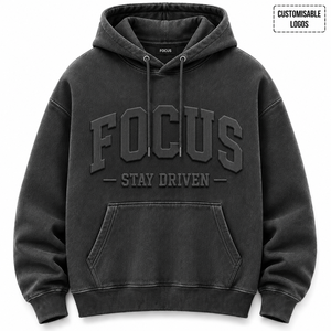 Wholesale High Quality Three-dimensional 3D Embossed Winter Hoodie Custom Logo Pure Cotton Embroidery Oversized Streetwear - Product Image 3
