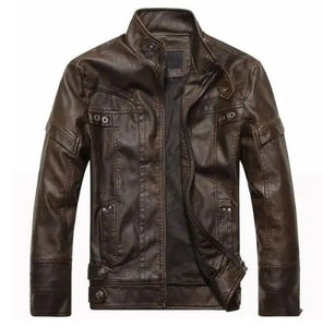 Chaquetas de Cuero de Manga Larga para Hombre, al Por Mayor, al Mejor Precio, de Alta Calidad, a la Moda para Usar en la Calle, para Invierno, Nuevas, Talla Adulto - Product Image 4