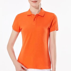 High Quality 4 Way Stretch Cotton Plaid Short Sleeve Breathable Anti-Pilling Casual Trendy Classic for Tee Women Wholesale Low - Product Image 4