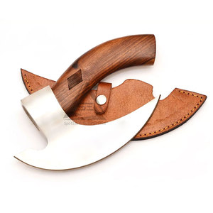 Oem Service Custom Made High Quality Pizza Cutting <b>Axe</b> with Wood <b>Handle</b> and Stainless Steel Blade-Bulk Quantity Available - Product Image 1