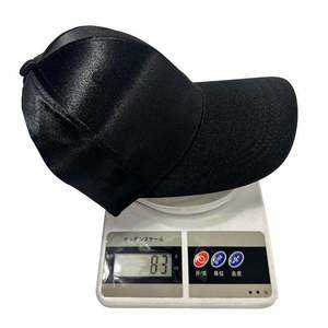 Casquette de baseball décontractée en satin de polyester de couleur unie pour femme, style coréen, casquette à visière pour femme, chapeau de soleil pour femme - Product Image 3