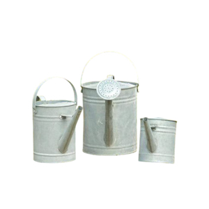 Ensemble d'arrosages en acier galvanisé de haute qualité, style vintage, en métal zinc, pour décoration de jardin avec rose, outils de jardin extérieurs en promotion - Product Image 1