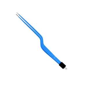 Forceps bipolaires droits en acier inoxydable, longueur de travail 100 mm (4), forme baïonnette, isolation de largeur baïonnette - Product Image 6