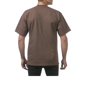 T-shirt décontracté pour homme en coton 100% de haute qualité, couleur unie, imprimé graphique personnalisé sur le devant, col rond, tissu tricoté respirant - Product Image 6