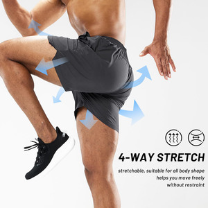 Premium Quality 100%Cotton Casual <b>Shorts</b> For <b>Men</b> Breathable Anti-Wrinkle Sports Gym <b>Men</b> Joggers <b>Shorts</b> <b>Elastic</b> <b>Waist</b> Lightweight - Product Image 2