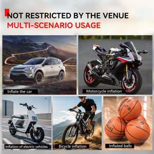2-in-1 8000mAh Car Jump Starter Digital Pressure Gauge Tire Inflator LED <b>Light</b> 300A Peak Current Spark Proof Trucks Motorcycles - Product Image 6