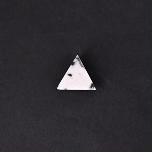 Pierre précieuse naturelle en jaspe zèbre - Triangle 15x17 mm Cabochon à dos plat pour la fabrication de bijoux - Product Image 5