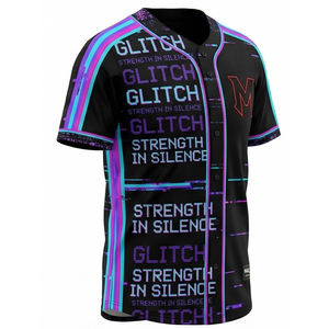 Camiseta de béisbol de moda urbana, transpirable, uniforme deportivo de equipo, diseño por sublimación, MALUZA INDUSTRIES. - Product Image 2