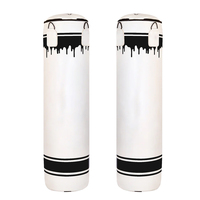 Sacs de frappe en cuir PVC de haute qualité, couleur personnalisée, écologiques, légers, pour l'entraînement de boxe en extérieur, remplis de sable