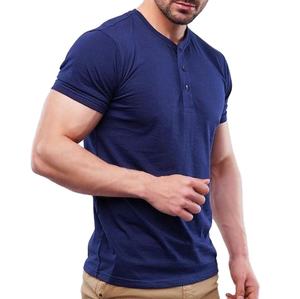 Camiseta 100% algodón para hombre, corte holgado, logotipo personalizado, secado rápido, transpirable, informal, servicio OEM, cuello en V, camisetas personalizadas. - Product Image 3