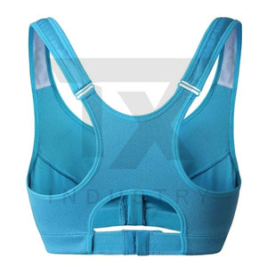 Soutiens-gorge de sport sur mesure en gros, respirants, pour la gym et l'entraînement, avec logo frontal, soutien-gorge de sport pas cher - Product Image 3