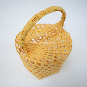 Natural Handmade Bamboo Woven <b>Storage</b> Basket Eco Friendly Decorative <b>Egg</b> Holder for Home Decor - Product Image 5