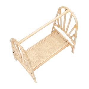 Artisan Handmade Rattan Doll Clothes Stand with Sculptural Frame Boho <b>Miniature</b> Clothing Rack Sustainable Kids Room Decor Toy - Product Image 1