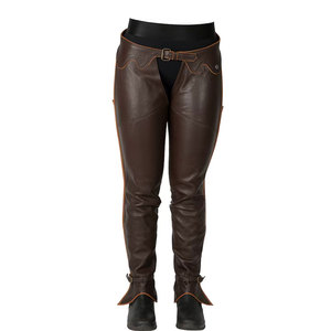 Protection Stylish Ranch Wear For Riders Breathable Flexible Design Wholesale Supplier High Quality Full Leather <b>Chaps</b> - Product Image 1