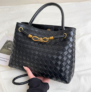 Nouveau Sac à Main Tissé Vintage 2026 pour Femme, Grande Capacité, Doublure Polyester, Sac Fourre-Tout en Cuir PU Souple, Sac à Bandoulière et Sac Croisé - Product Image 5