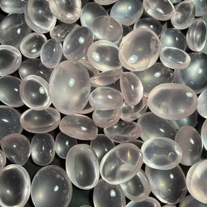 โรสควอตซ์ธรรมชาติคุณภาพสูง รูปทรงคาโบชอง ขัดเรียบ ขายส่งราคาถูก สำหรับทำเครื่องประดับ ซื้อได้ทางออนไลน์ - Product Image 1