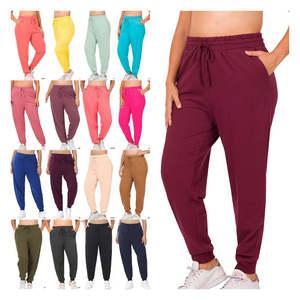 Pantalon de survêtement en molleton tricoté pour femme, coupe décontractée et confortable, avec taille élastique, vente en gros, fournisseur de vêtements pour l'Europe - Product Image 5