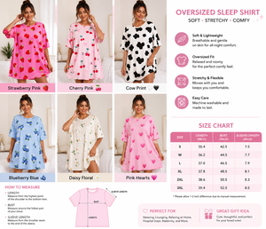 Chemise de nuit personnalisée par sublimation MooMoo pour femme, robe de détente imprimée surdimensionnée, pyjama doux, vente en gros - Product Image 2