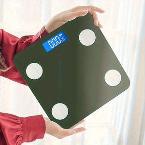 Pèse-personne électronique intelligent avec affichage numérique, lecture de la température et affichage du poids - pour usage en salle de bain - Product Image 5