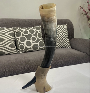 Nouveau design de klaxon à boire Viking avec logo authentique sans danger pour les aliments aucune fuite nordique Viking klaxon à boire bière - Product Image 4