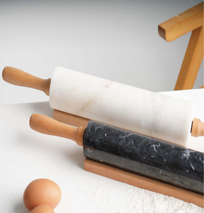 Luxury Wooden Handel Manufacture Design Black marble <b>Rolling</b> Pin best Quality & Top Demanding Baking <b>Tool</b> In Sale - Product Image 5
