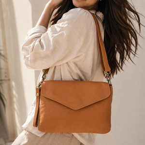 Handmade Vintage Full Grain Genuine Leather Handbag Sling Bag Gypsy Boho Real leather Western Style Bag Multi Uses Bags - Product Image 2