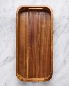 Bandeja Rectangular de Madera Maciza con Asas de Latón, Decoración Moderna para el Hogar, Artesanía en Madera, Cajas de Madera y Decoración de Pared - Product Image 4