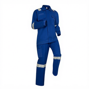 Conjunto de Traje de Trabajo de Dos Piezas con Múltiples Bolsillos de Algodón para Primavera y Otoño, para Fábrica, Taller, Mina de Carbón, Ropa de Trabajo Resistente para Hombre - Product Image 3