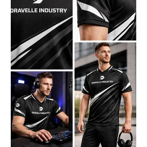 Camiseta de Esports Sublimada Personalizada OEM, Transpirable, Ecológica, de Secado Rápido, Unisex, de Poliéster, para Juegos, Ropa Deportiva Premium para Equipos, Dravelle - Product Image 6