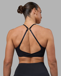 Soutien-gorge de sport super doux couleur chair, antichoc, haute performance, pour fitness, entraînement, course, gym, et yoga côtelé – Vente en gros - Product Image 2
