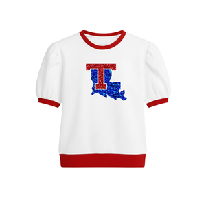 Sweat-shirt de baseball pour femme, collection été-automne, idéal pour les jours de match – Écologique, respirant, avec sequins brodés à la main sur le devant - Product Image 1