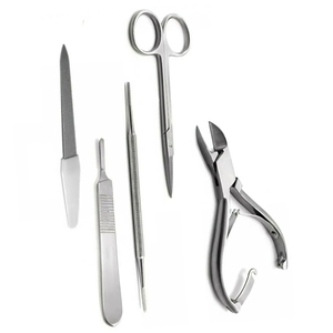 Non Slip Stainless Steel Toe <b>nail</b> Surgery Medical Kit Instruments Cutting Scissor Ingrown Clipper <b>Set</b> Podiatry Instruments - Product Image 1
