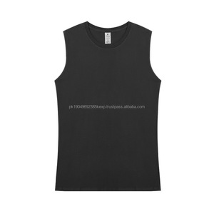 Débardeur sans manches en coton 100% 240 g/m² avec logo personnalisé, débardeur de sport, t-shirt pour homme - Product Image 3