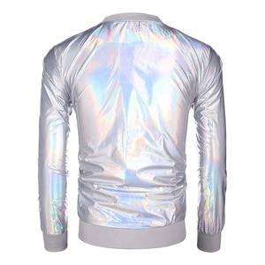 Vestes d'extérieur en satin de soie pour hommes, design OEM ODM, design unique, haute durabilité, manches longues, style bomber, veste en satin pour hommes - Product Image 2
