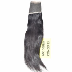Vente en gros brut aucun traitement chimique indien soyeux 13*4 frontal droit naturel temple extensions de cheveux humains - Product Image 4