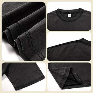 T-shirts en coton surdimensionnés pour hommes, coupe ample, effet vintage, unisexe, manches courtes, décontractés - Product Image 5