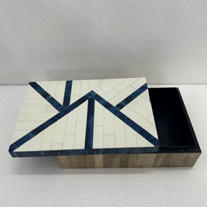 Elite Handmade Resin Inlay <b>Storage</b> <b>Box</b> with Customizable Design Durable <b>Material</b> for Wedding Gifts and Home Decor - Product Image 1