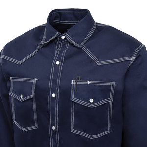 Men's <b>Welding</b> FR <b>Shirts</b>-Waterproof Fire Proof 250-400C Heat Resistance Plus Size Custom Logo Made in Pakistan - Product Image 4